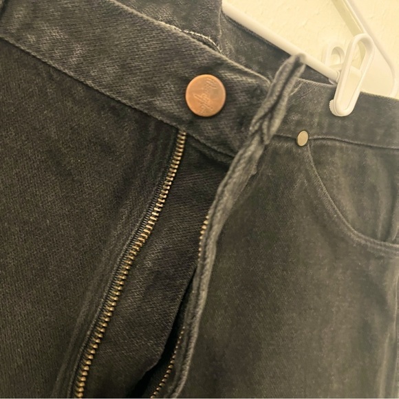 Vintage Wrangler Mens Jeans 40x32 Black Cowboy Western USA Made 100% Cotton - Picture 3 of 6